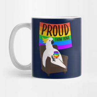 Proud from home gay cockatoo Mug